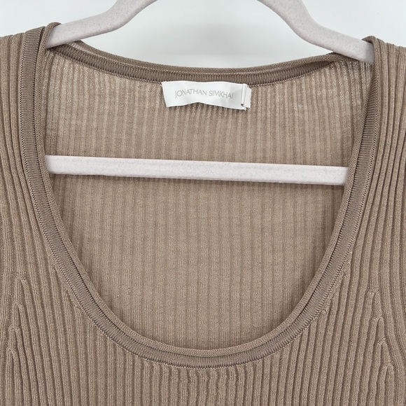 JONATHAN SIMKHAI Kenley Fine Wool Sweater in Sparrow XS - Picture 6 of 8